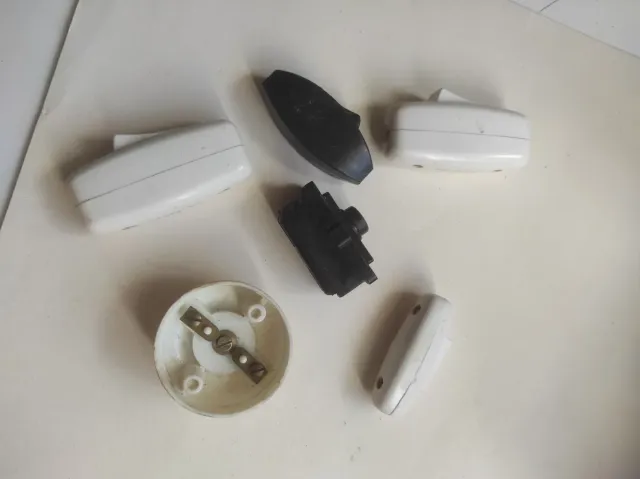 Lote 6 interruptores para lámparas