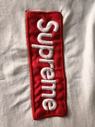 Camiseta Supreme Box Logo Roja y Blanca