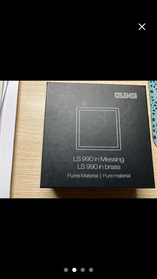 Interruptor conmutado JUNG LS 990 Latón Clásico