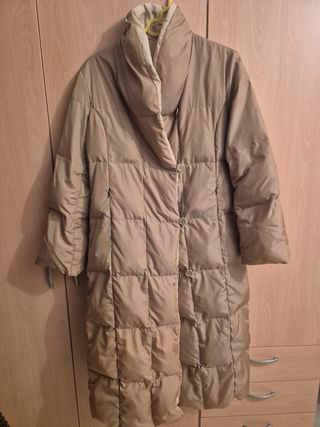 Abrigo largo beige