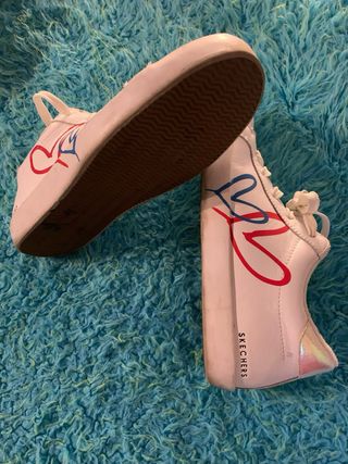 Zapatillas Skechers Blancas Corazones