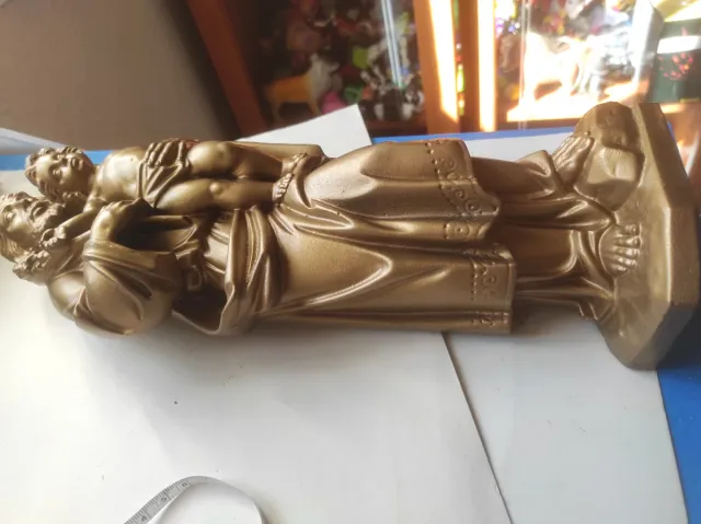 San José con niño dorado decoración
