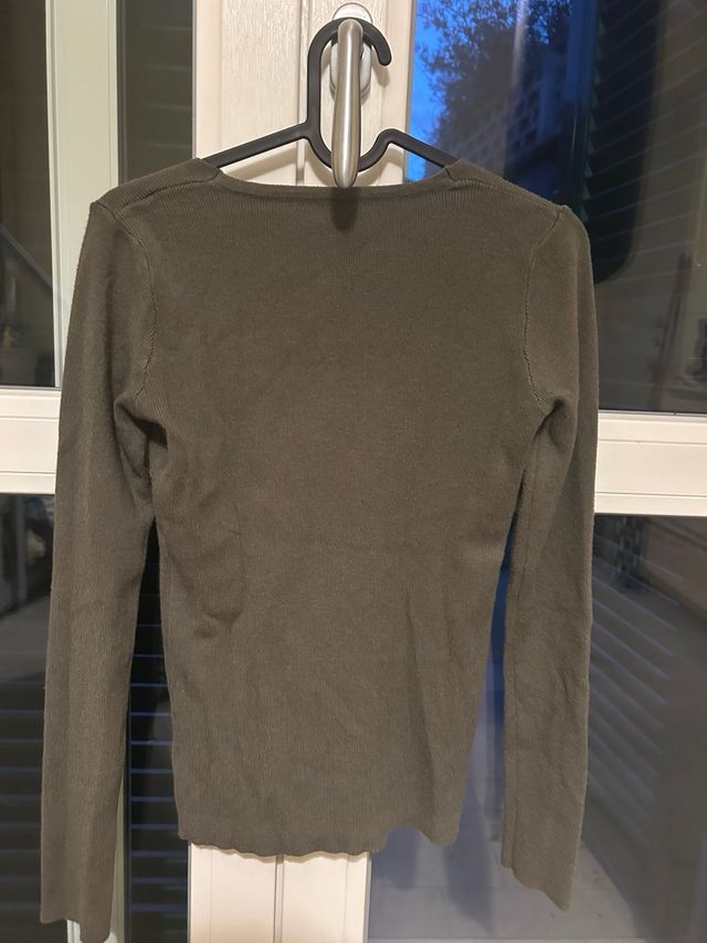 Maglietta ragazza verde oliva taglia s/m