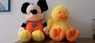 Peluche Mickey Mouse e Paperino