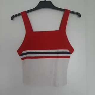 Top Bershka tirantes rayas