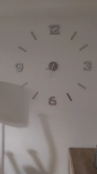 Reloj de pared Leroy Merlin plateado