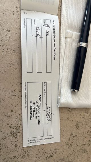 Penna Montblanc blu ministeriale full set