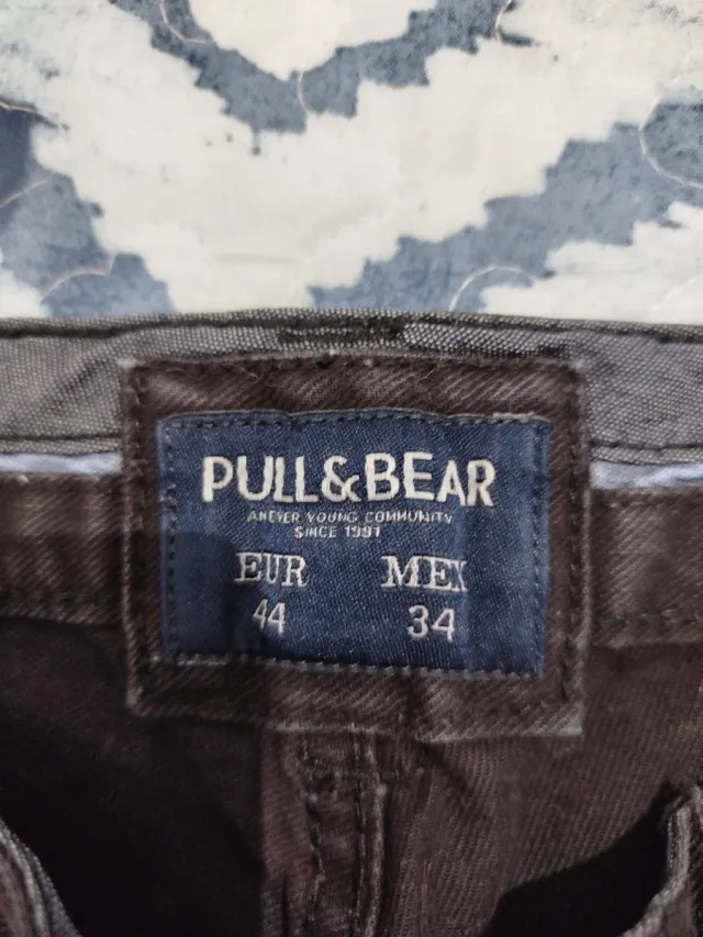 Pantalón vaquero Pull&Bear negro