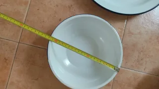 6 Palanganas de Porcelana Grandes vintage