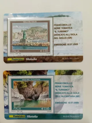 Tessere filateliche Il Turismo 10/07/2009
