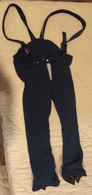 Pantalón esquí elástico unisex azul