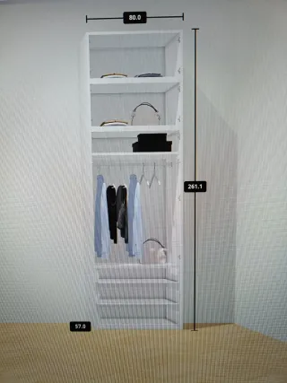 Guardaroba bianco Ikea Platsa