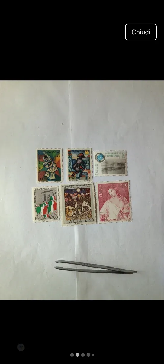 Francobolli Repubblica Italiana 1974