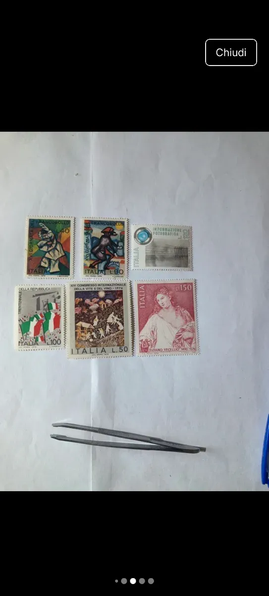 Francobolli Repubblica Italiana 1974