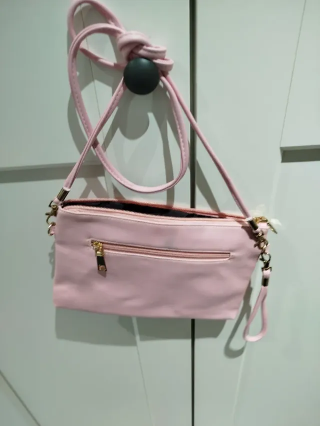Bolso de mano rosa