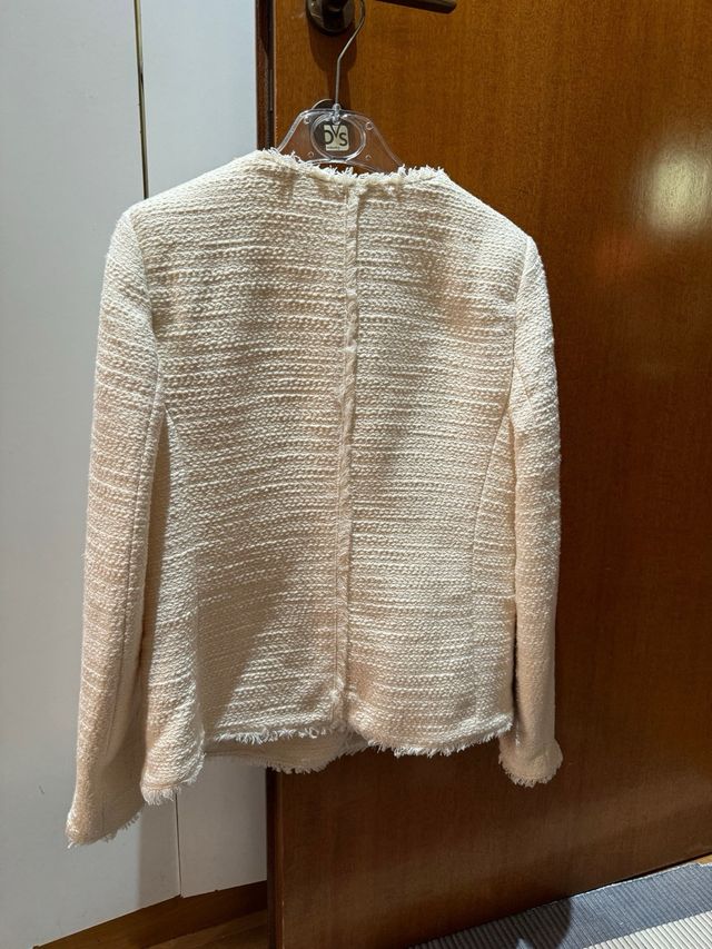 Giacca Mango Beige/Bianca