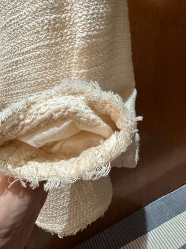 Giacca Mango Beige/Bianca