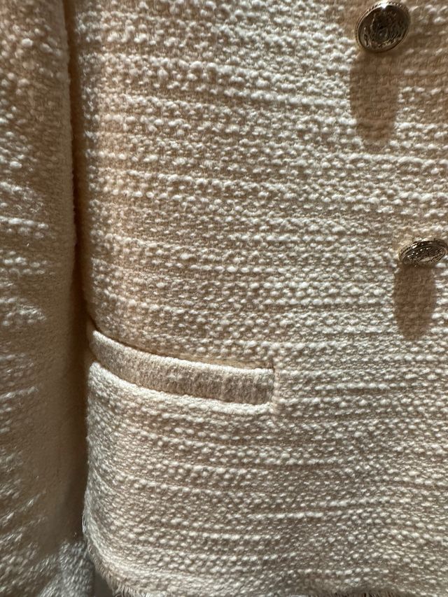 Giacca Mango Beige/Bianca