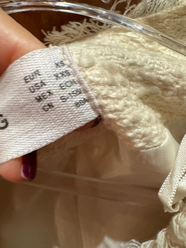 Giacca Mango Beige/Bianca