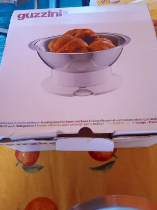 Scalda pane acciaio Guzzini elettrico con scatola