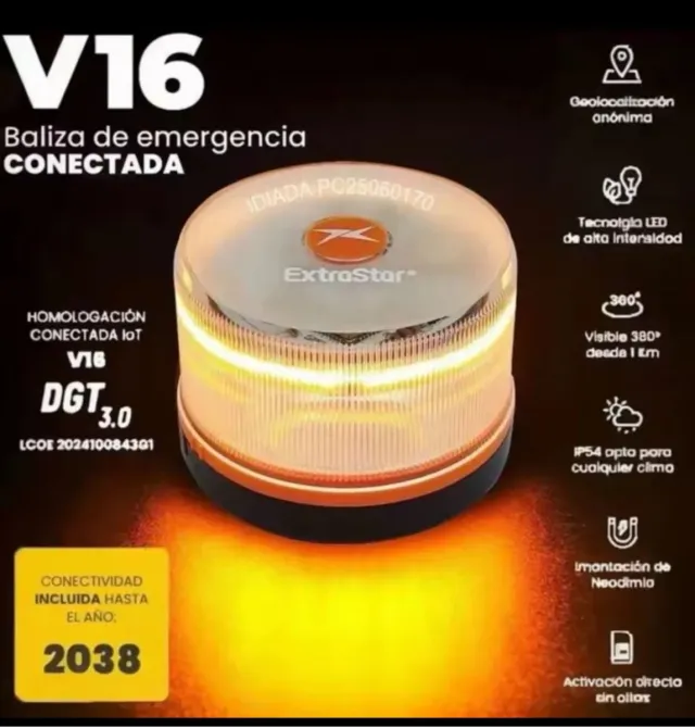 Luz Baliza V16 Conectada DGT 3.0