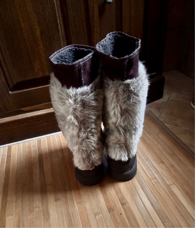 Stivaletti Coin eco pelliccia marrone