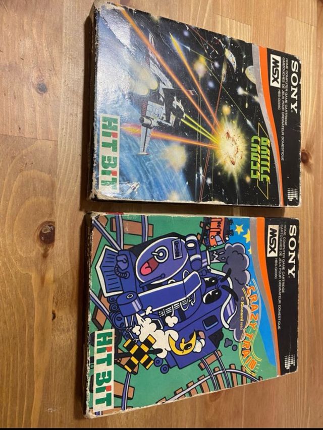 Juegos MSX Sony Hit Bit (2) - Battle Cross, Crazy