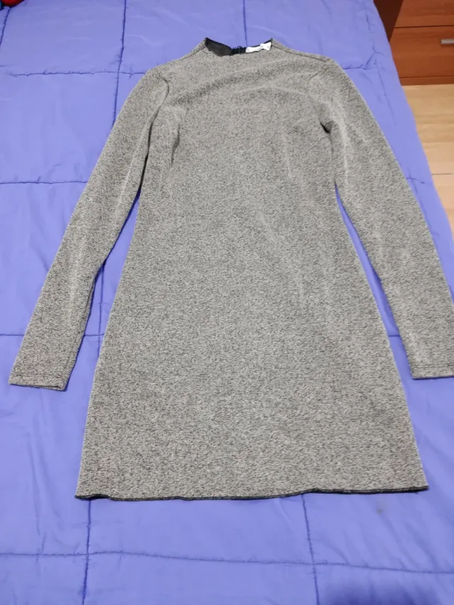 Vestido Mango Talla S Beige Claro