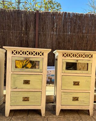 Cajonera, Mesitas de noche y cabezal de cama doble