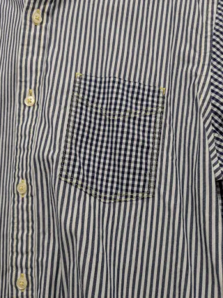 Camisa Tommy Hilfiger Rayas y Cuadros Azul