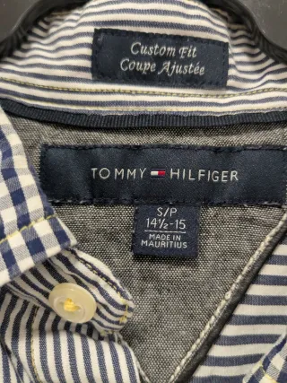 Camisa Tommy Hilfiger Rayas y Cuadros Azul