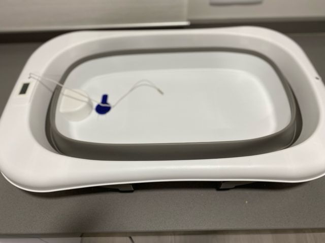 Bañera plegable bebé con termómetro