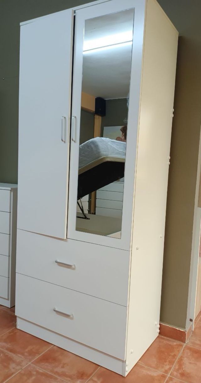 Armario 2 puertas con espejo