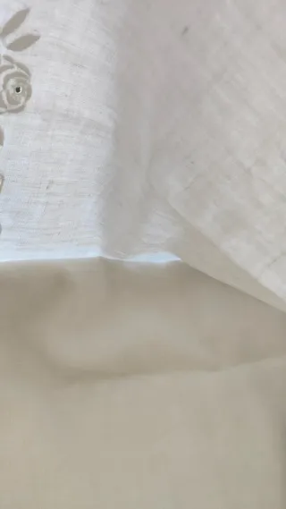 Lenzuolo antico in puro lino con monogramma GG