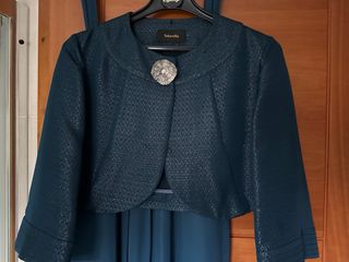 Vestido fiesta azul añil Tintoreto