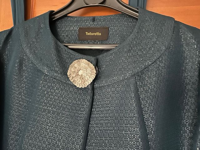 Vestido fiesta azul añil Tintoreto