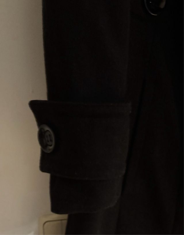 Abrigo Zara Negro Mujer