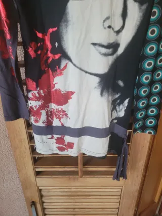 Maglia Desigual donna nera multicolor