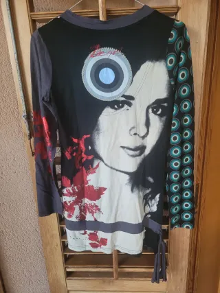 Maglia Desigual donna nera multicolor