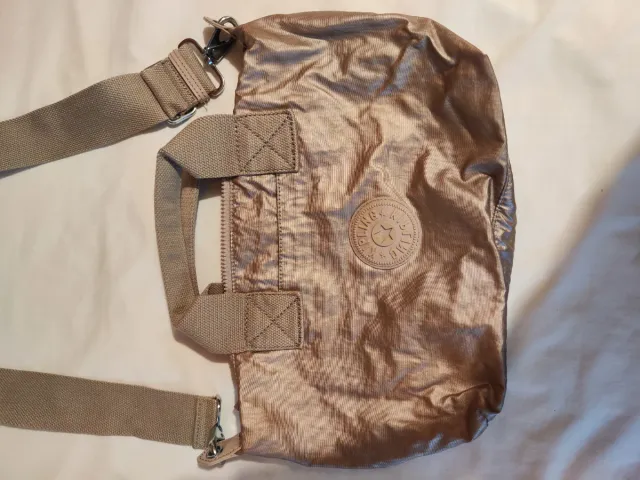 Bolso Kipling Beige Dorado