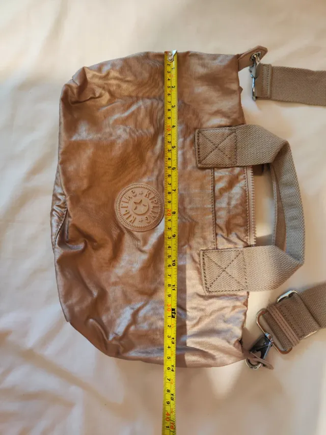 Bolso Kipling Beige Dorado
