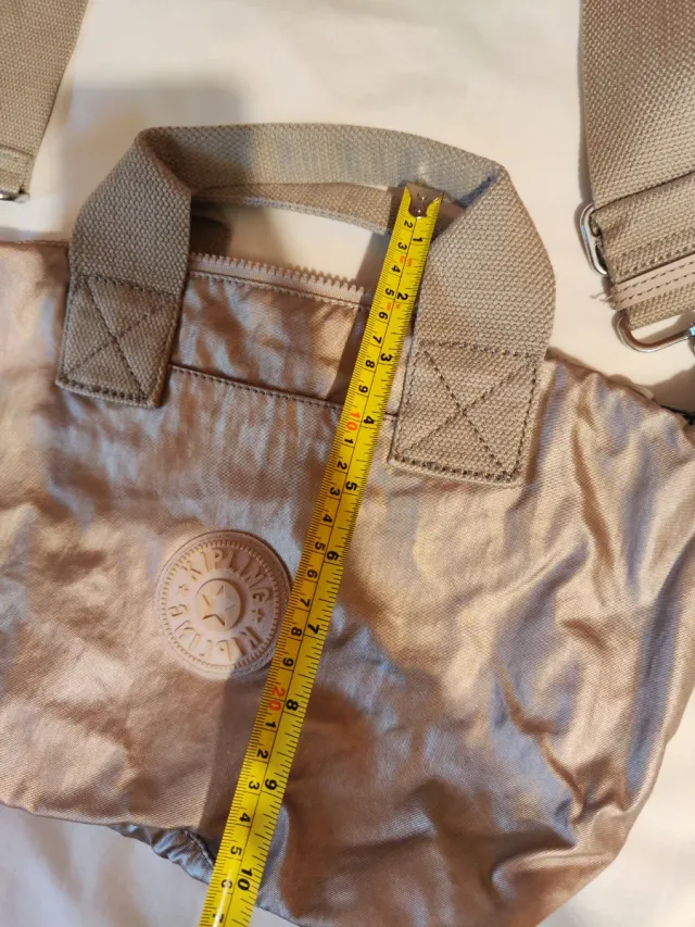 Bolso Kipling Beige Dorado