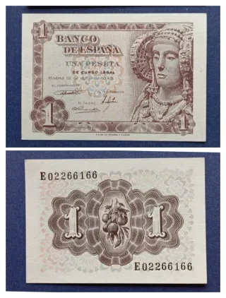 SC 1 Peseta 1948 dama de Elche sin circular
