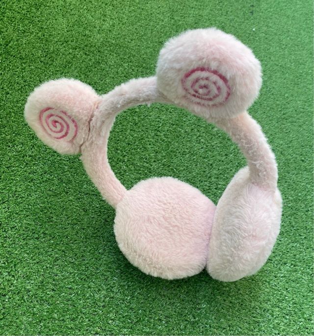 Orejeras De Peluche Rosa