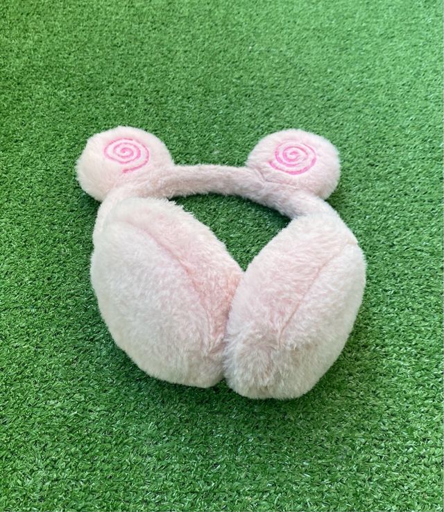 Orejeras De Peluche Rosa