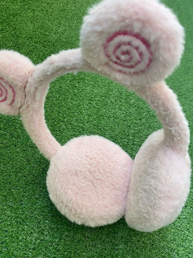 Orejeras De Peluche Rosa