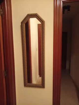 Espejo antiguo madera y cristal recogida Huelva