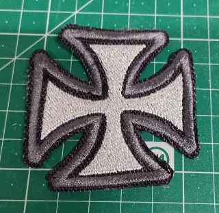 2 Parches Moteros Cruz Hierro Calavera