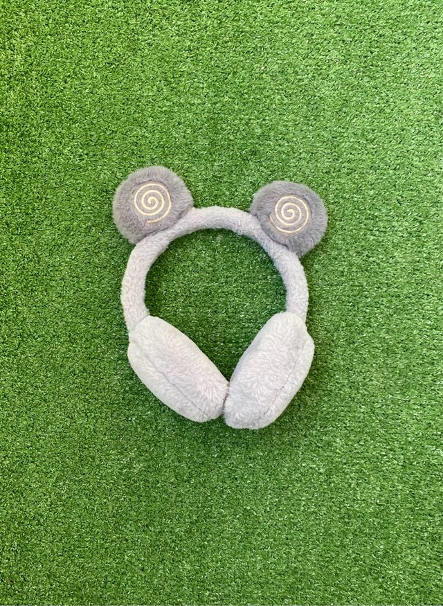 Orejeras De Peluche Grises