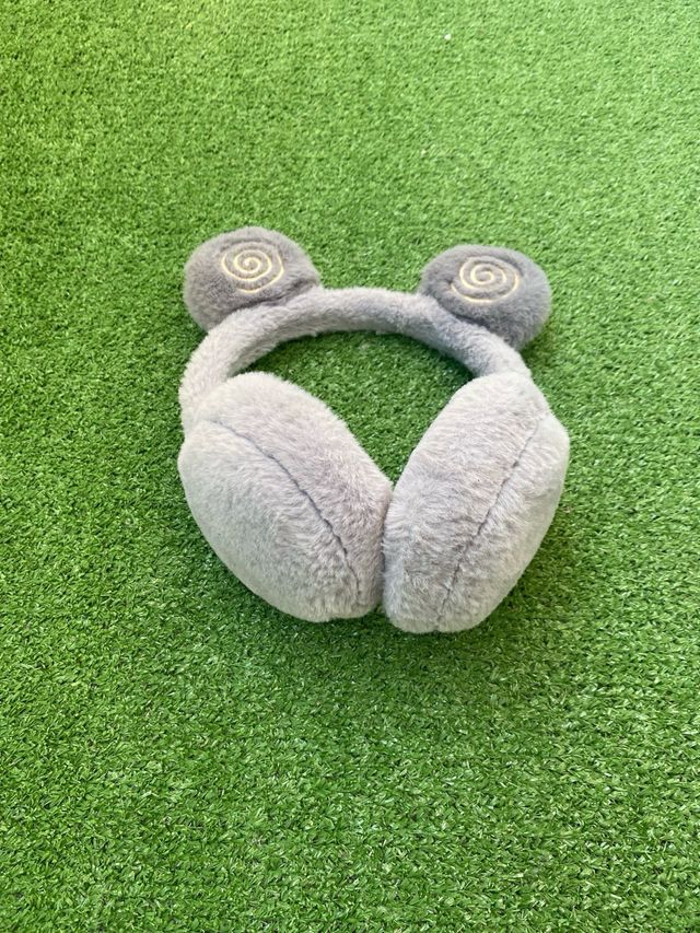 Orejeras De Peluche Grises